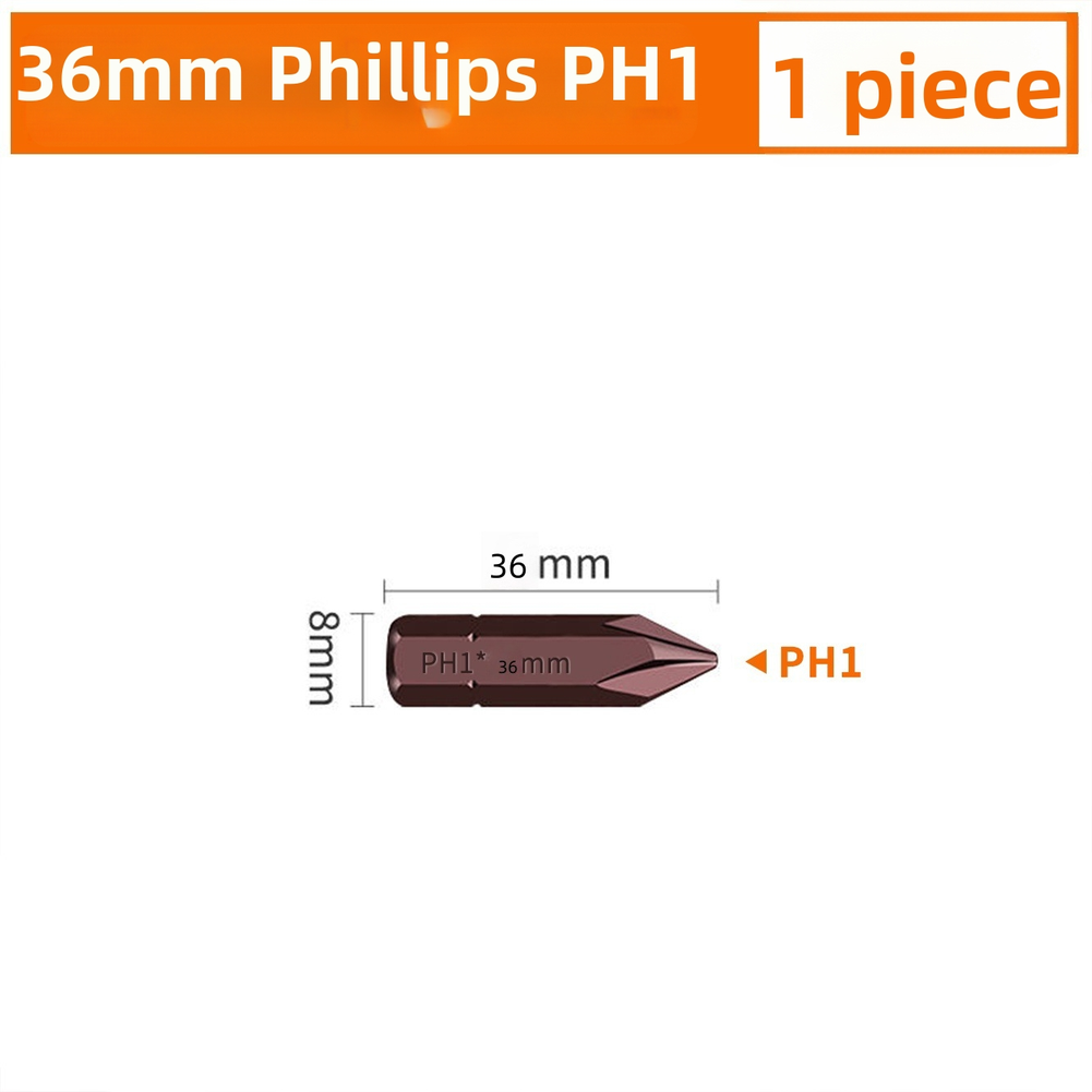 Power Tools In Construction - Hochfeste magnetische Schraubendreher-Bits, 8 mm Sechskant,