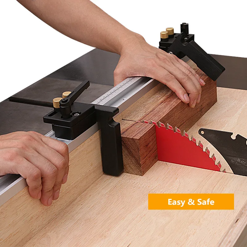 Scroll Saw Bench - 300–500 mm T-Schienenbegrenzer aus Aluminiumlegierung mit