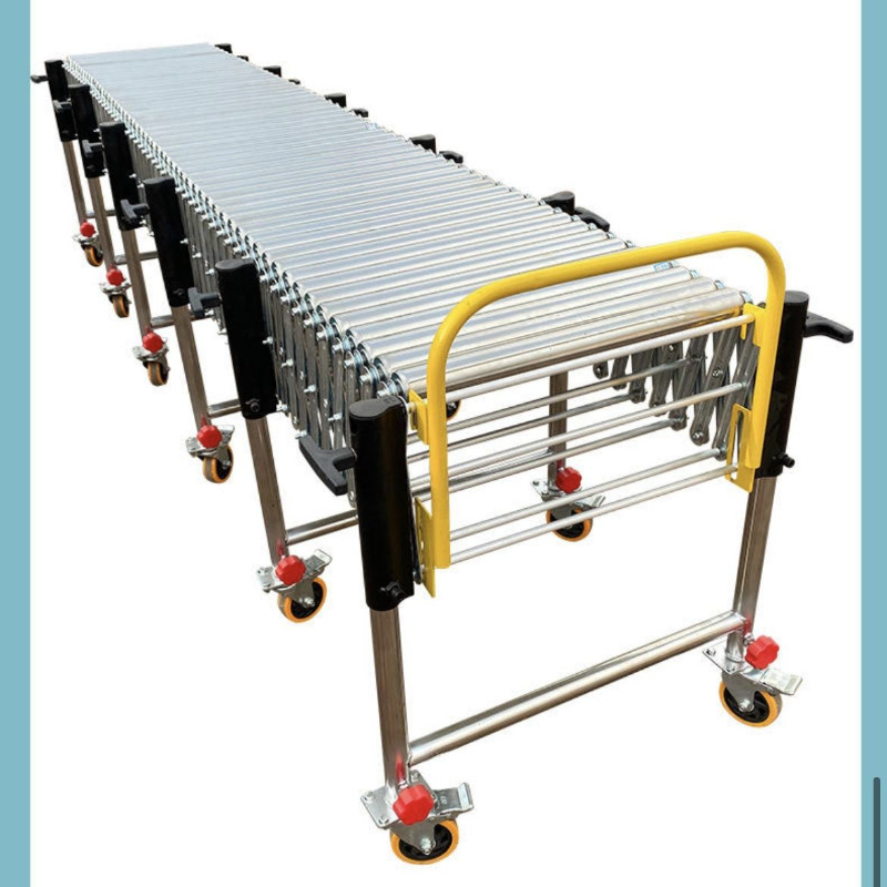 Power Tools Logistics - Elektrisch angetriebenes Teleskop-Rollenförderband für Logistik und