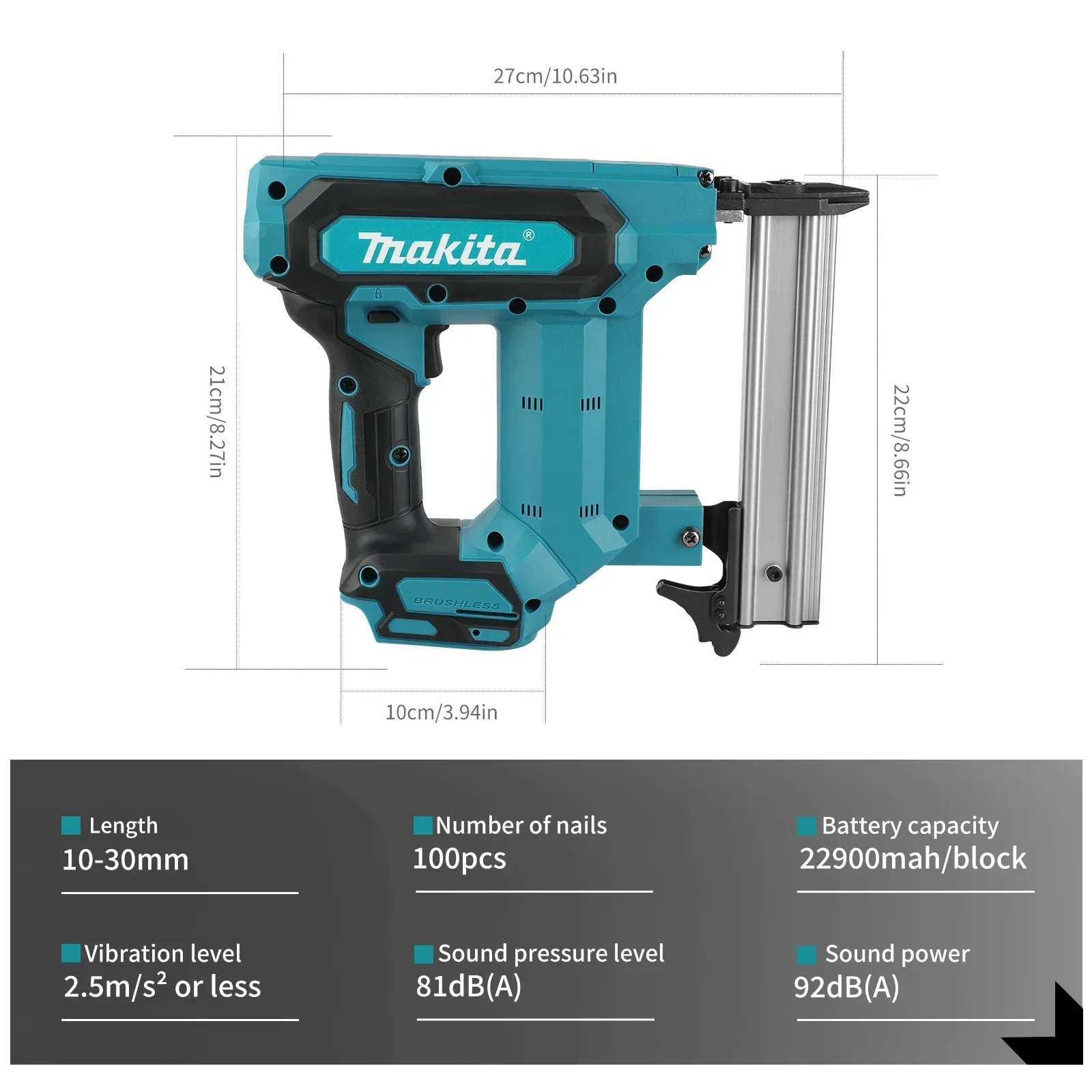 Makita F30 Akku-Nagelpistole,  – Power Tools In Construction Bewertung und Preis