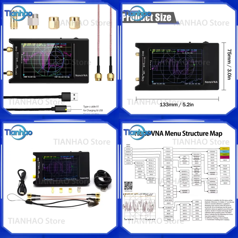Nano VNA-H4 Antennenanalysator – Power Tools Vector Bewertung und Preis