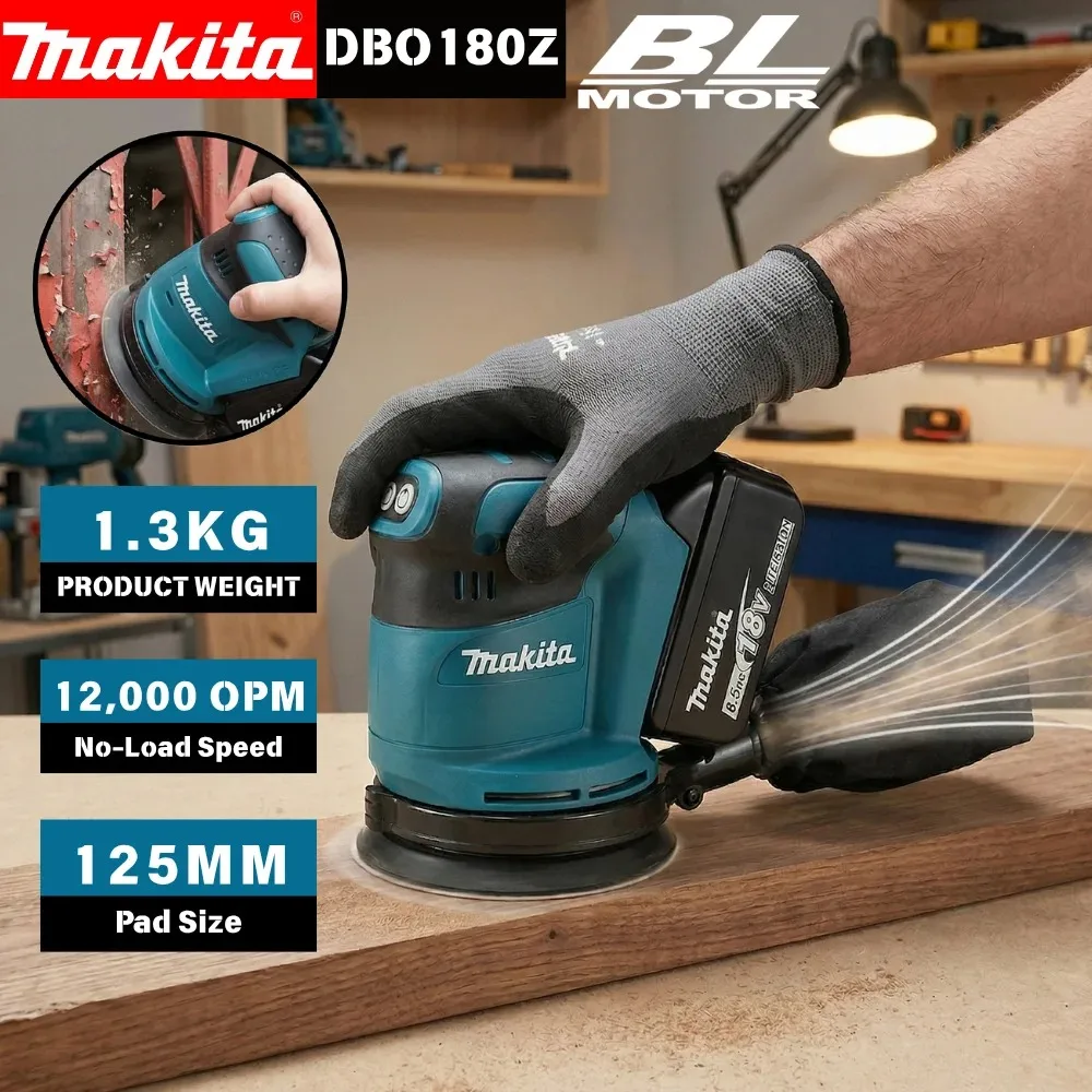 Makita DBO180 Akku-Exzentersch – Random Orbital Sander Bewertung und Preis