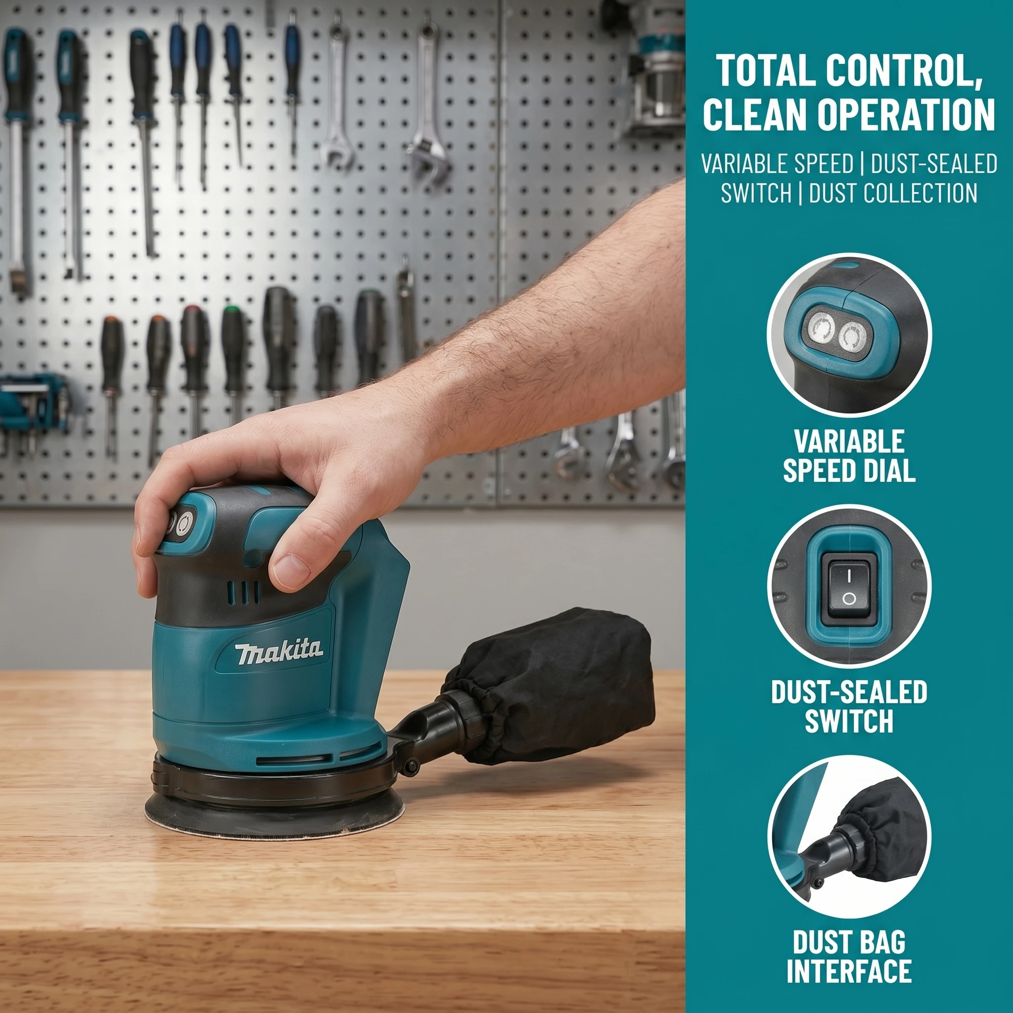 Makita DBO180 Akku-Exzentersch – Random Orbital Sander Bewertung und Preis