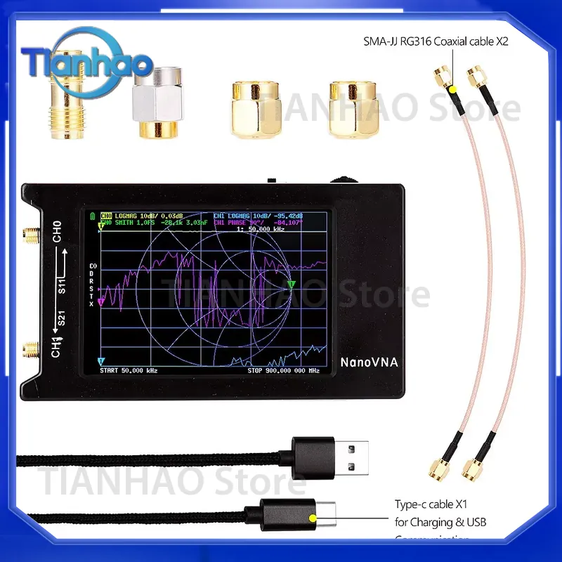 NanoVNA-H4 für Antennenanalysa – Power Tools Vector Bewertung und Preis
