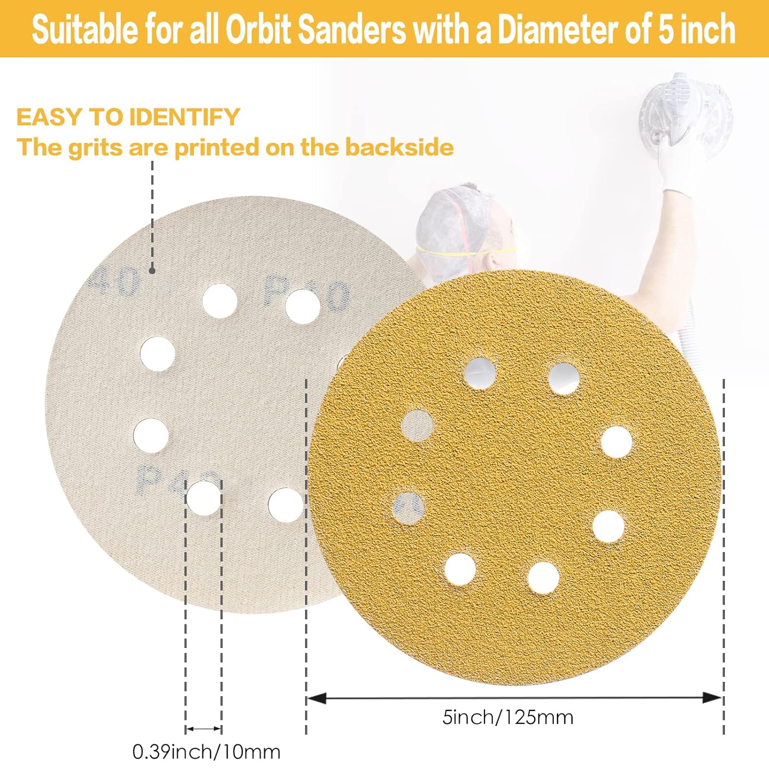 10–100 Stück 5 Zoll 8-Loch-Sch – Random Orbital Sander Bewertung und Preis