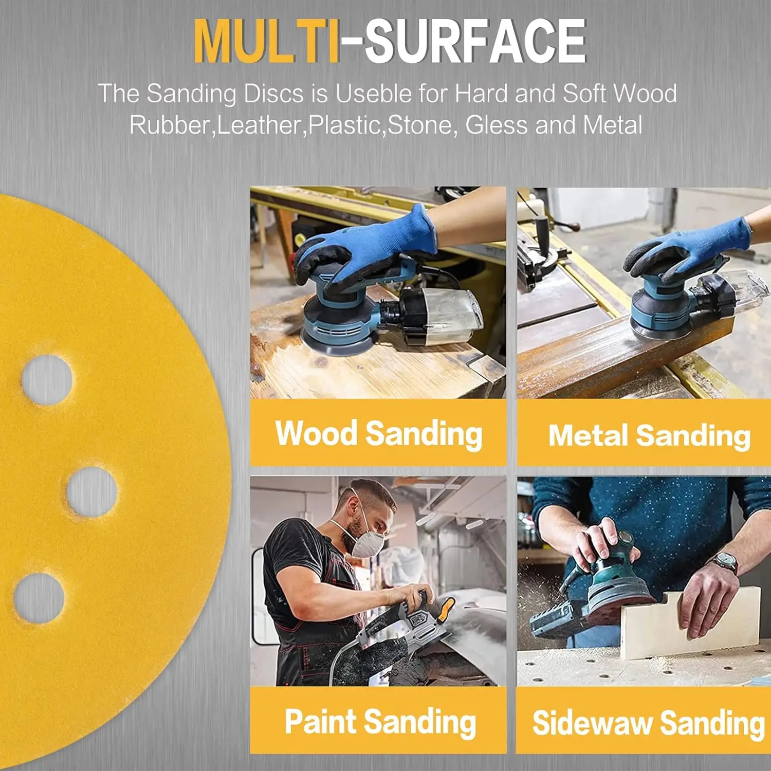10–100 Stück 5 Zoll 8-Loch-Sch – Random Orbital Sander Bewertung und Preis