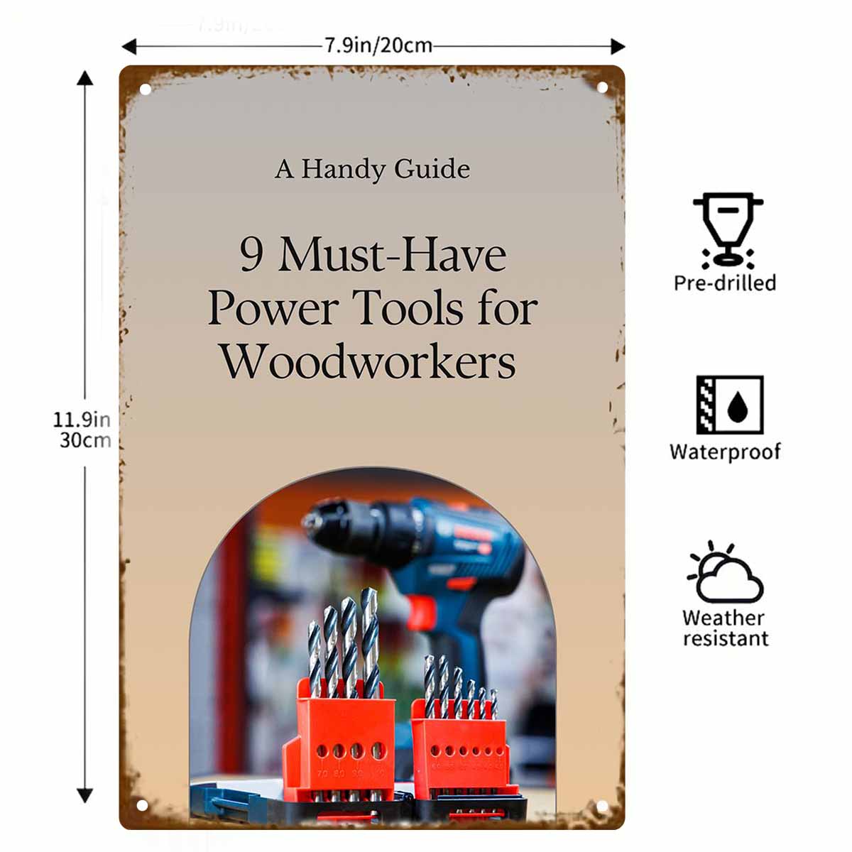2D FLAT 1 Stück Vintage-Wandpo – Power Tools You Must Have Bewertung und Preis